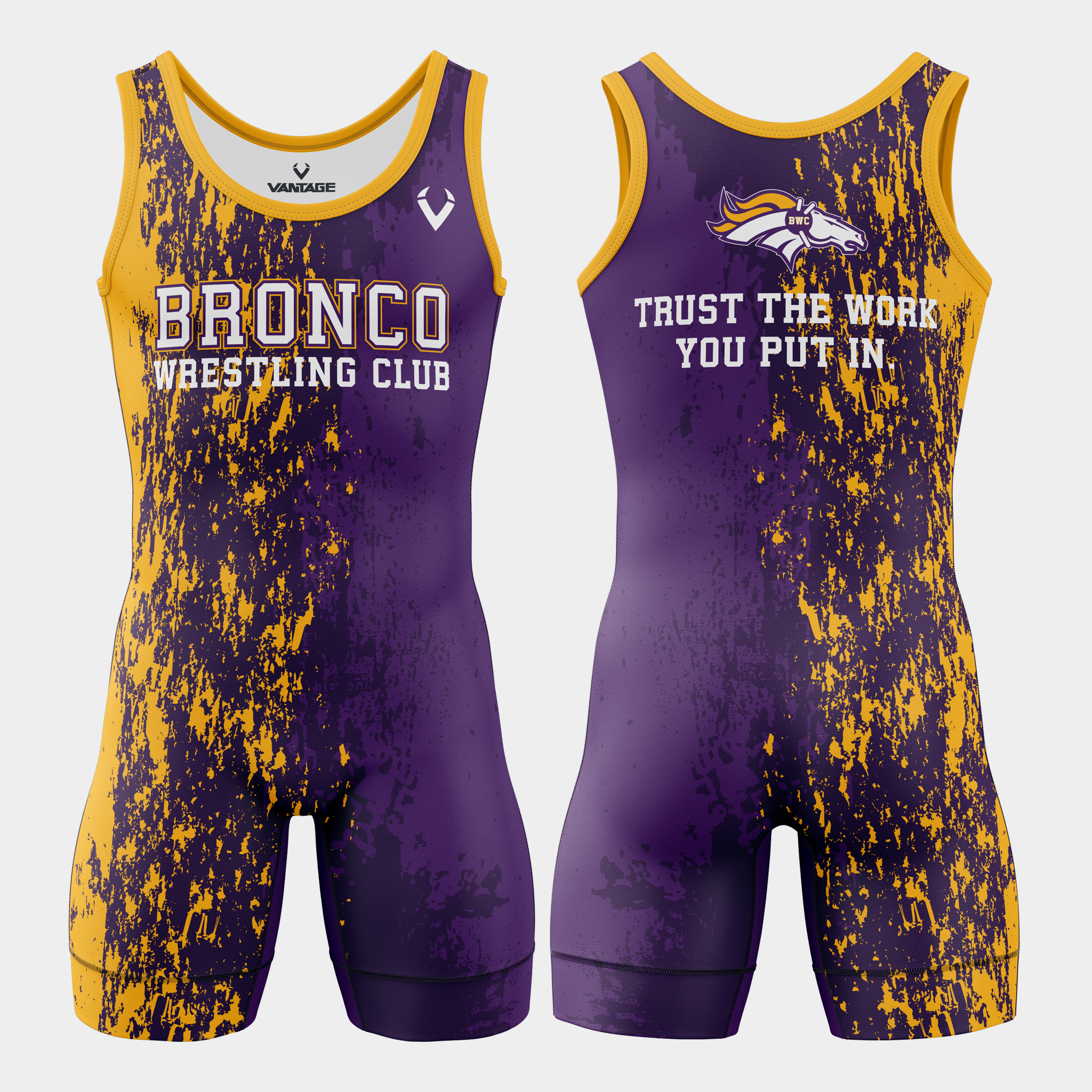 Bronco WC - Standard Singlet (Purple)