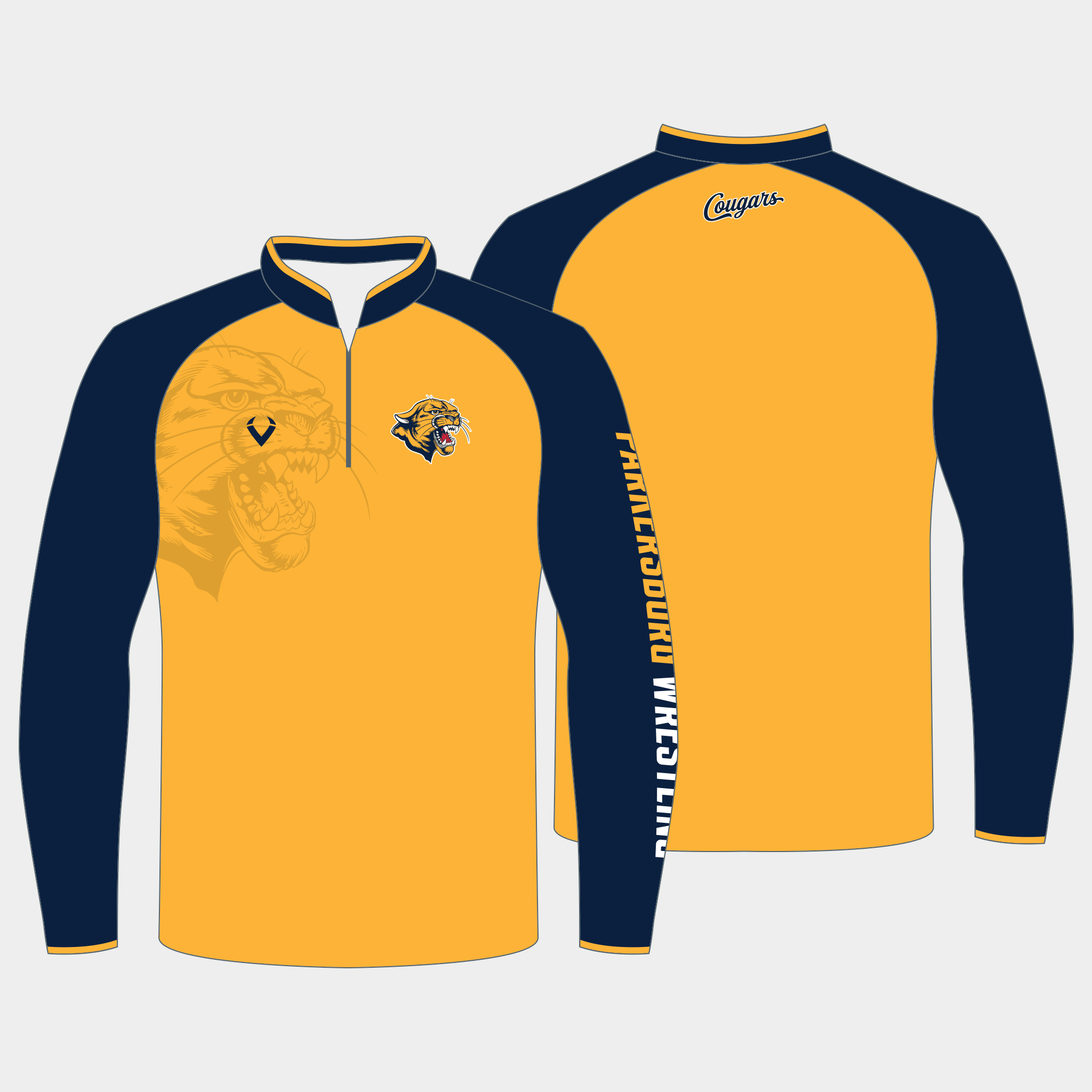 Parkersburg Cougars - 1/4 Zip Pullover