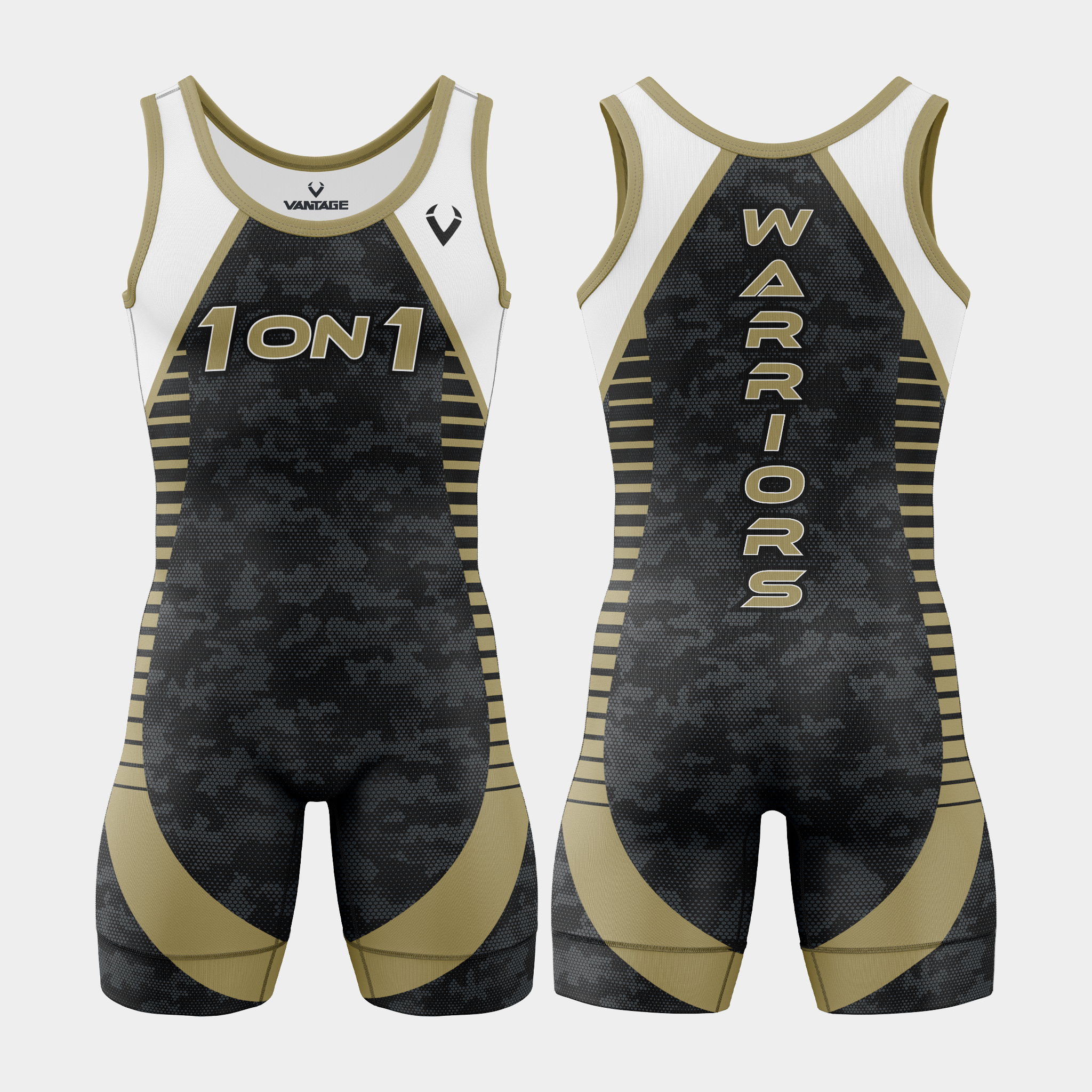 1 on 1 - Mens Standard Singlet (Design 2)