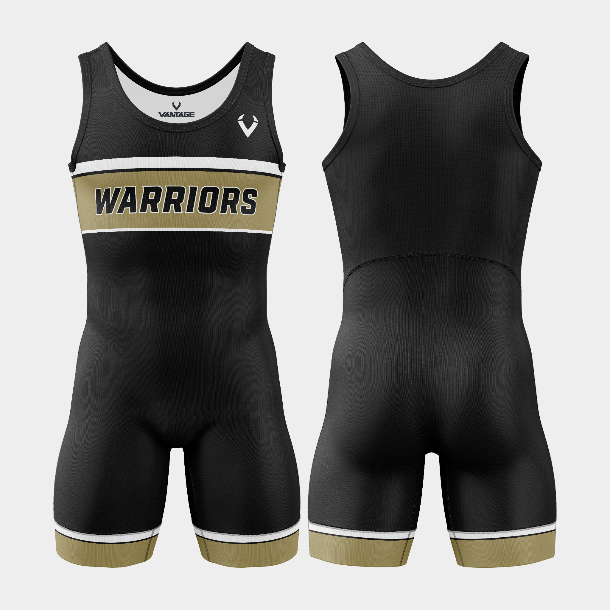 1 on 1 - Mens Xero Series Singlet (Design 1)