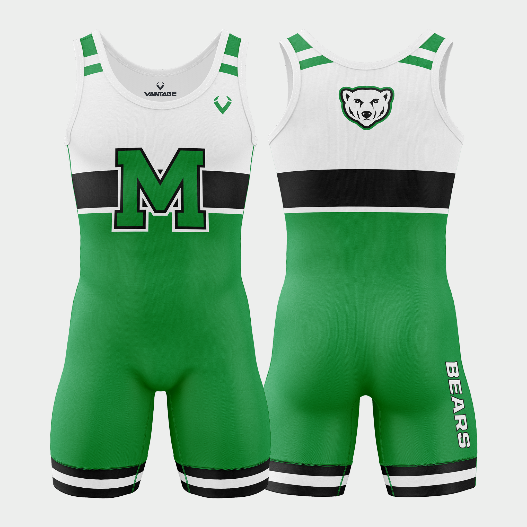 Margaretta - Standard Singlet (Green)