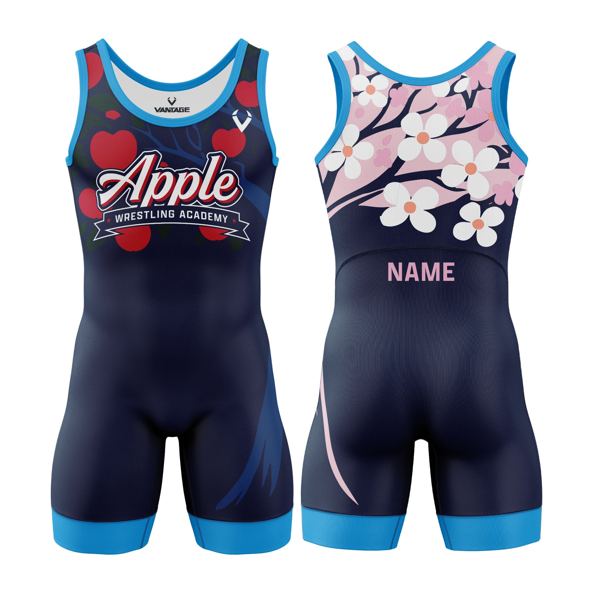 Apple Wrestling Academy - Mens Xero Series Singlet