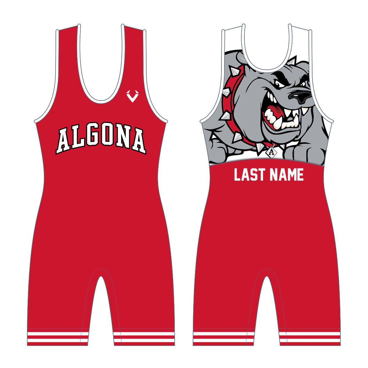 Algona HS - Xero Series Singlet (Red)