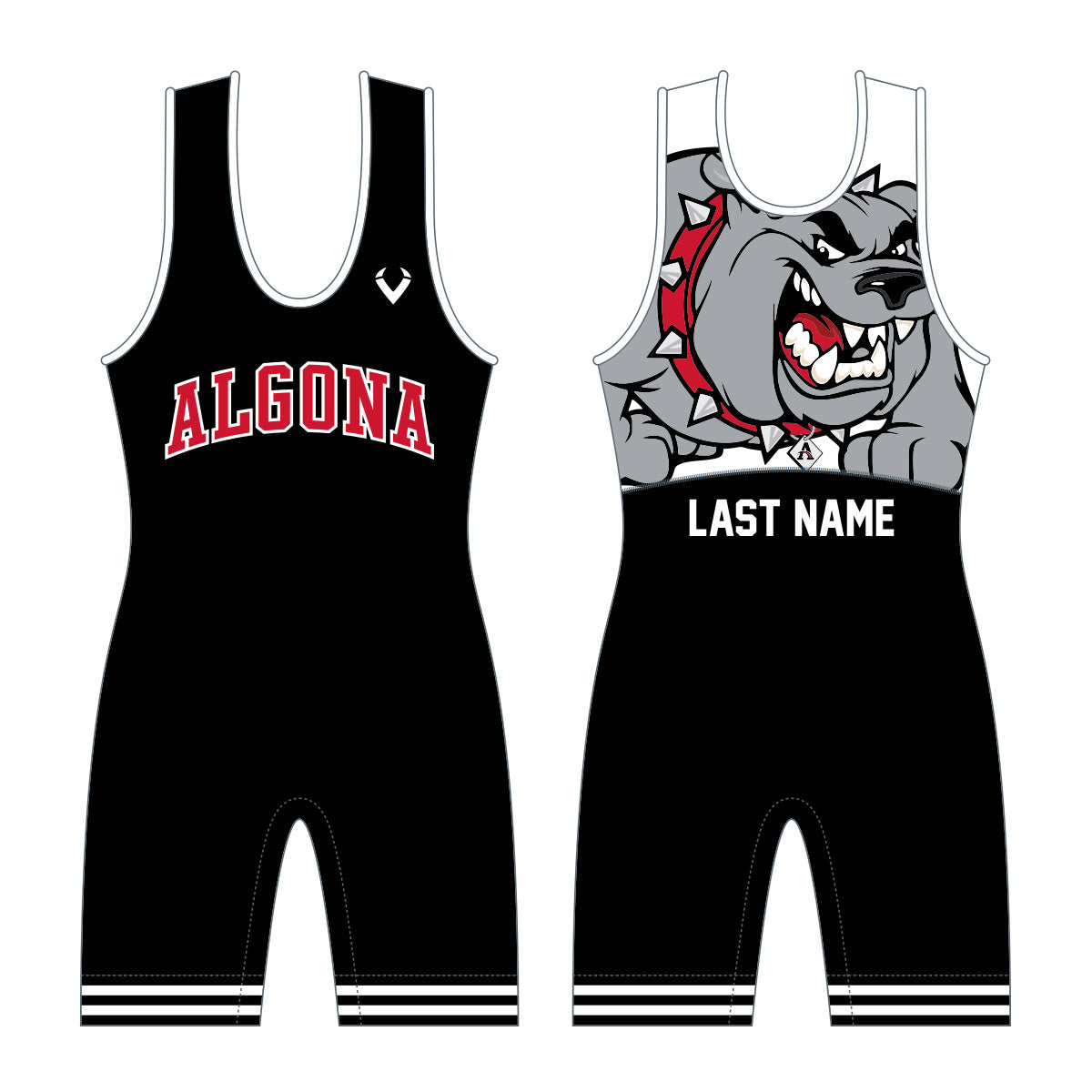 Algona HS - Xero Series Singlet (Black)