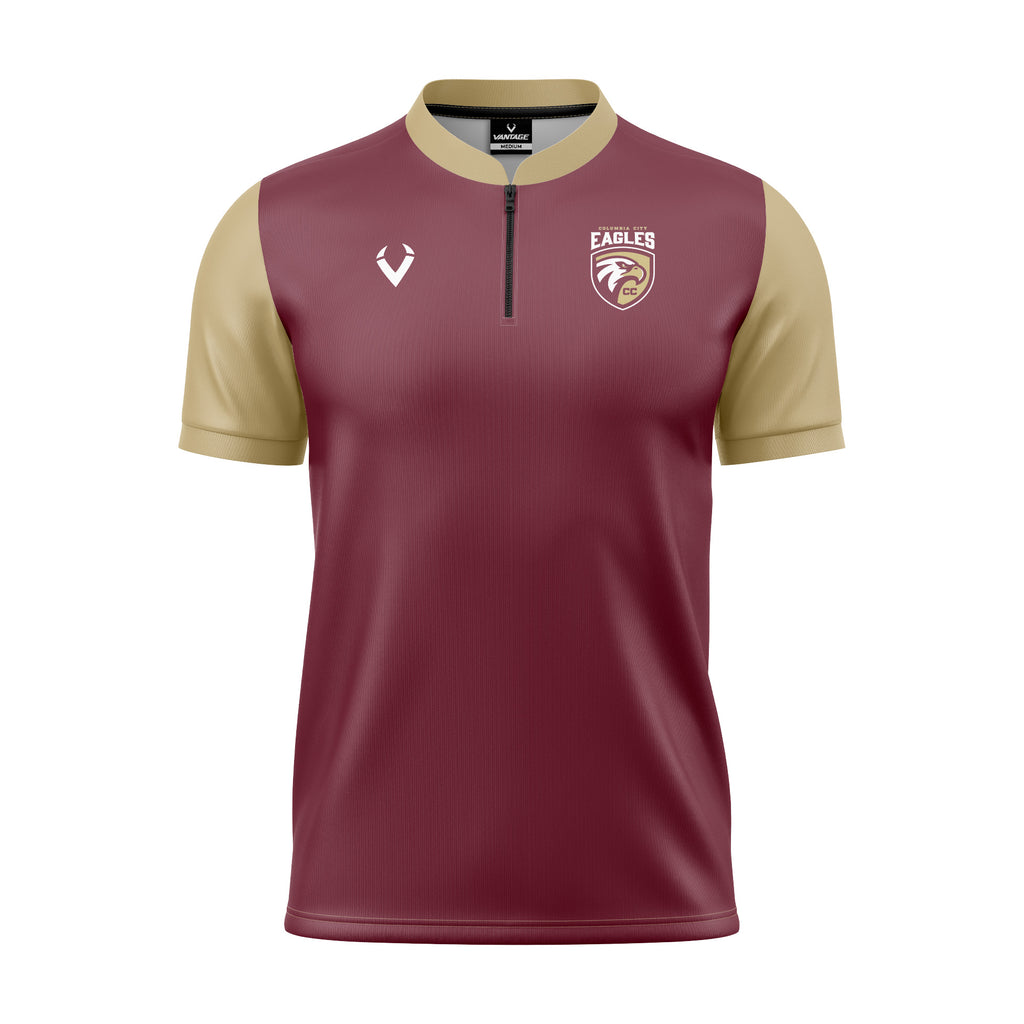 Columbia City - 1/4 Zip Mock Polo