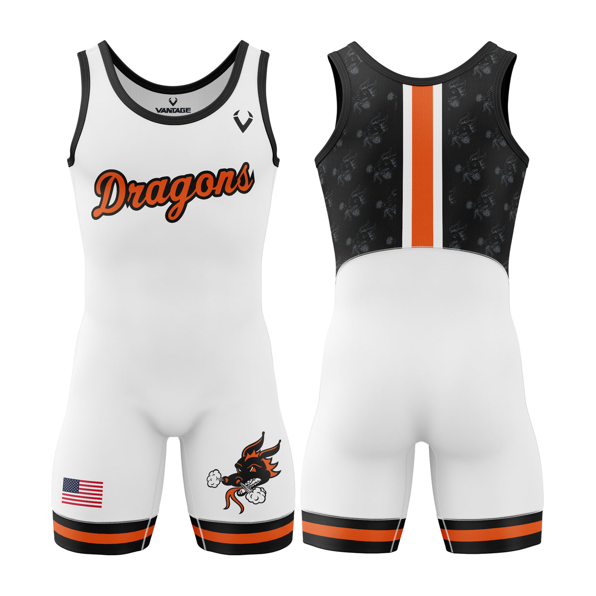 Dallas Dragons - Xero Series Singlet (White)