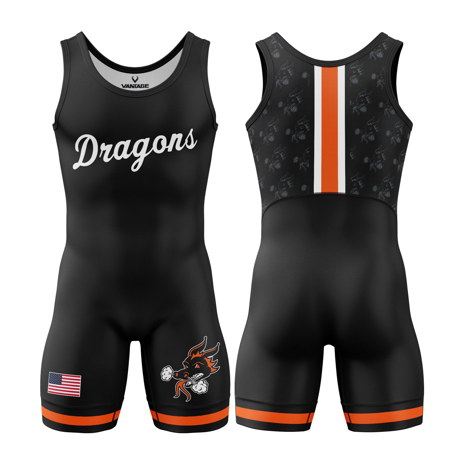 Dallas Dragons - Xero Series Singlet (Black)