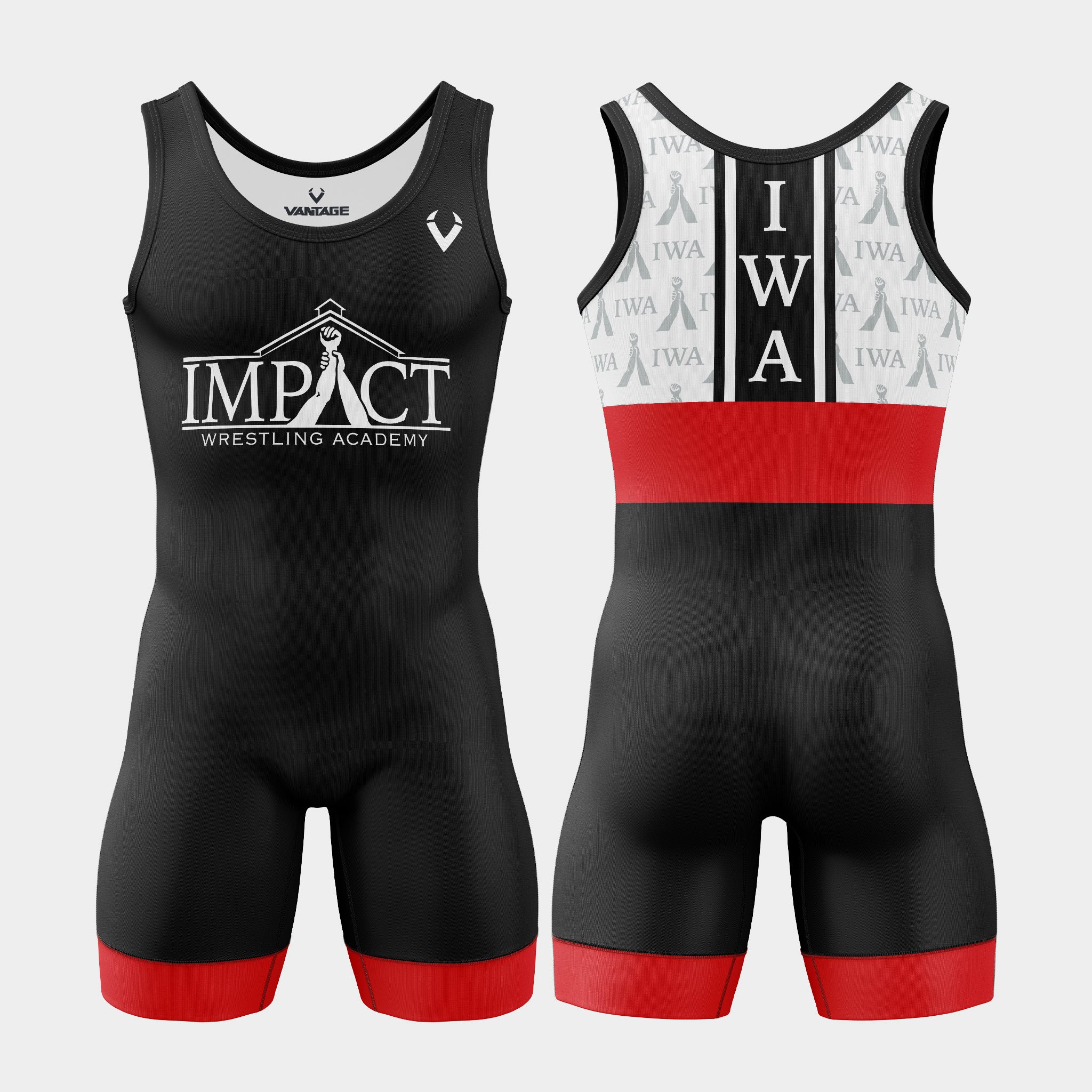 Impact Wrestling Academy - Standard Singlet (Red)