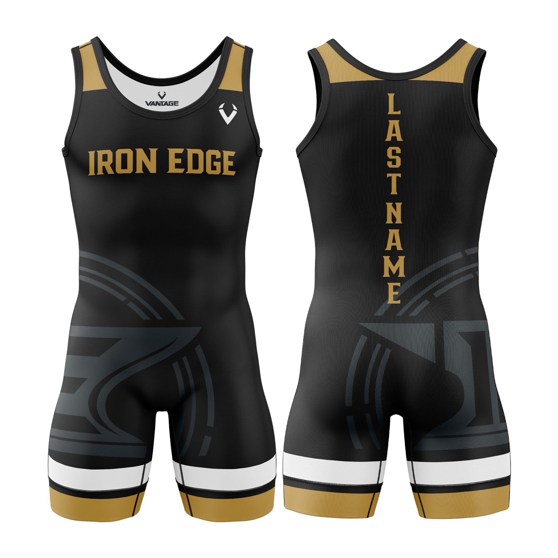 Iron Edge - Mens Contender Singlet (Black)