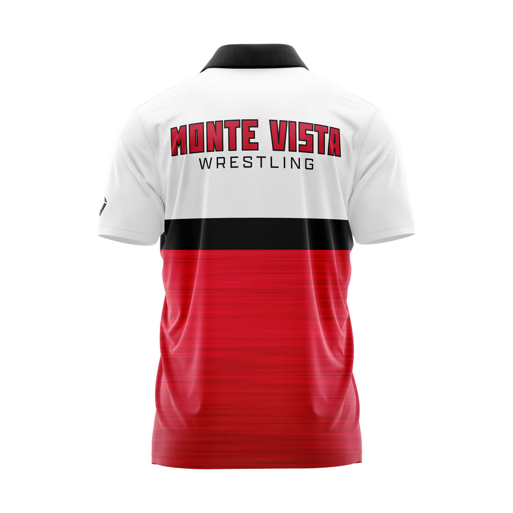 Monte Vista (CA) - Drifit Polo (White/Red)