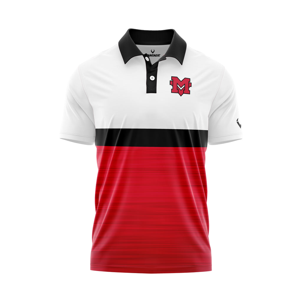 Monte Vista (CA) - Drifit Polo (White/Red)