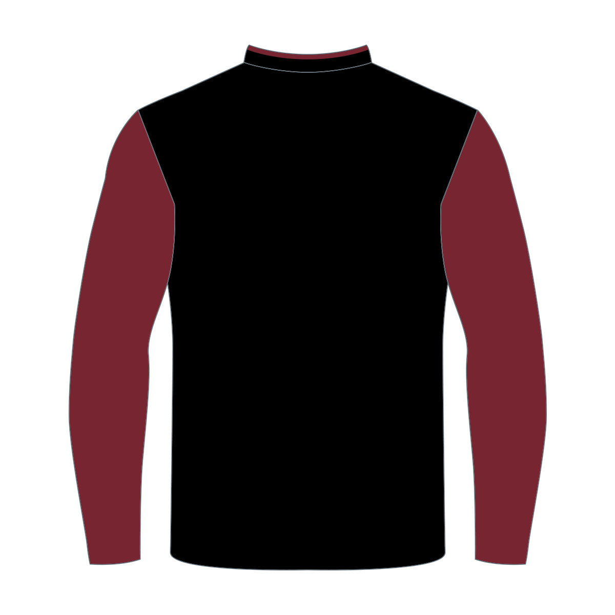 Providence - Contender 1/4 Zip Pullover (Black/Maroon)