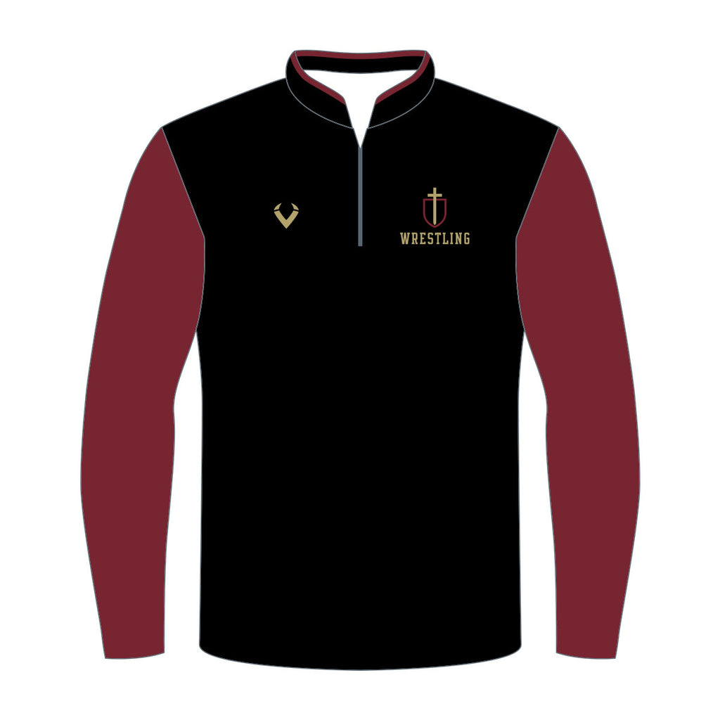 Providence - Contender 1/4 Zip Pullover (Black/Maroon)