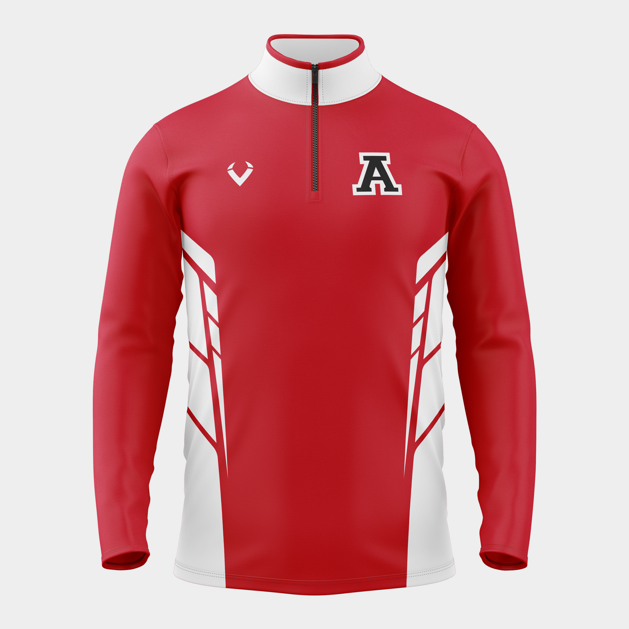 Arcadia - 1/4 Zip Pullover (Red)
