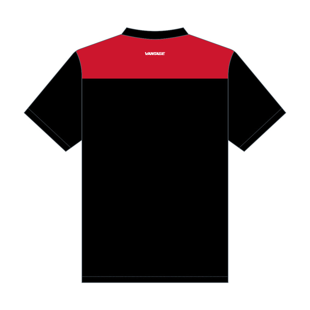 Red Machine - 1/4 Zip Mock Polo