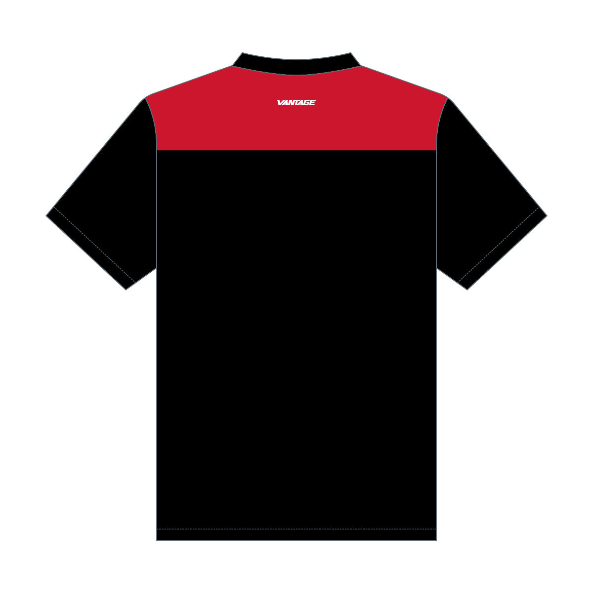 Red Machine - 1/4 Zip Mock Polo