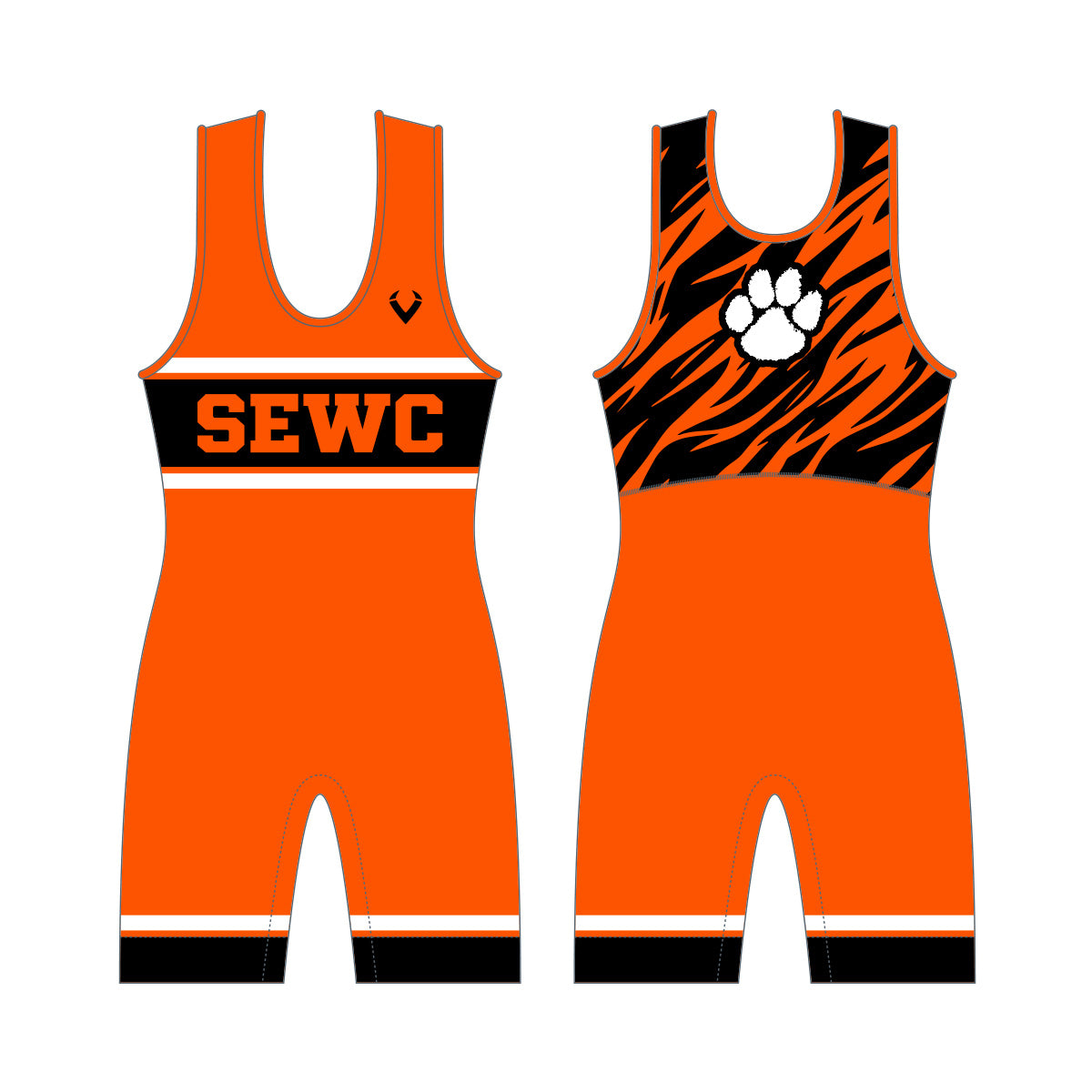 SEWC- Mens Xero Series Singlet (Orange)