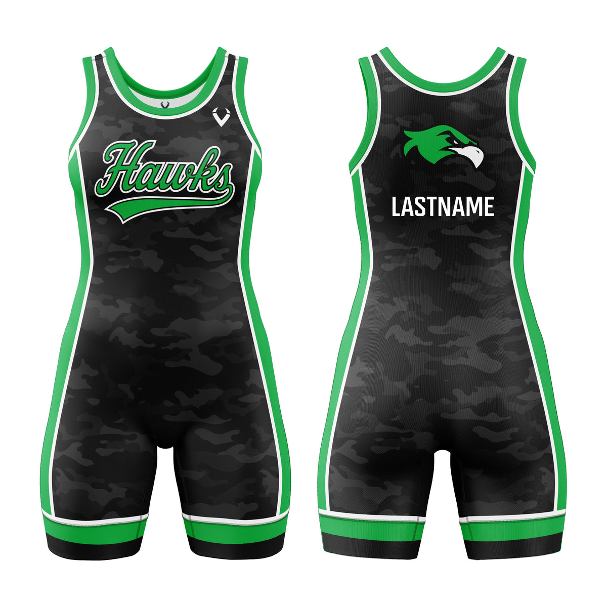 St. Georges - Ladies Contender Singlet (Black Camo)