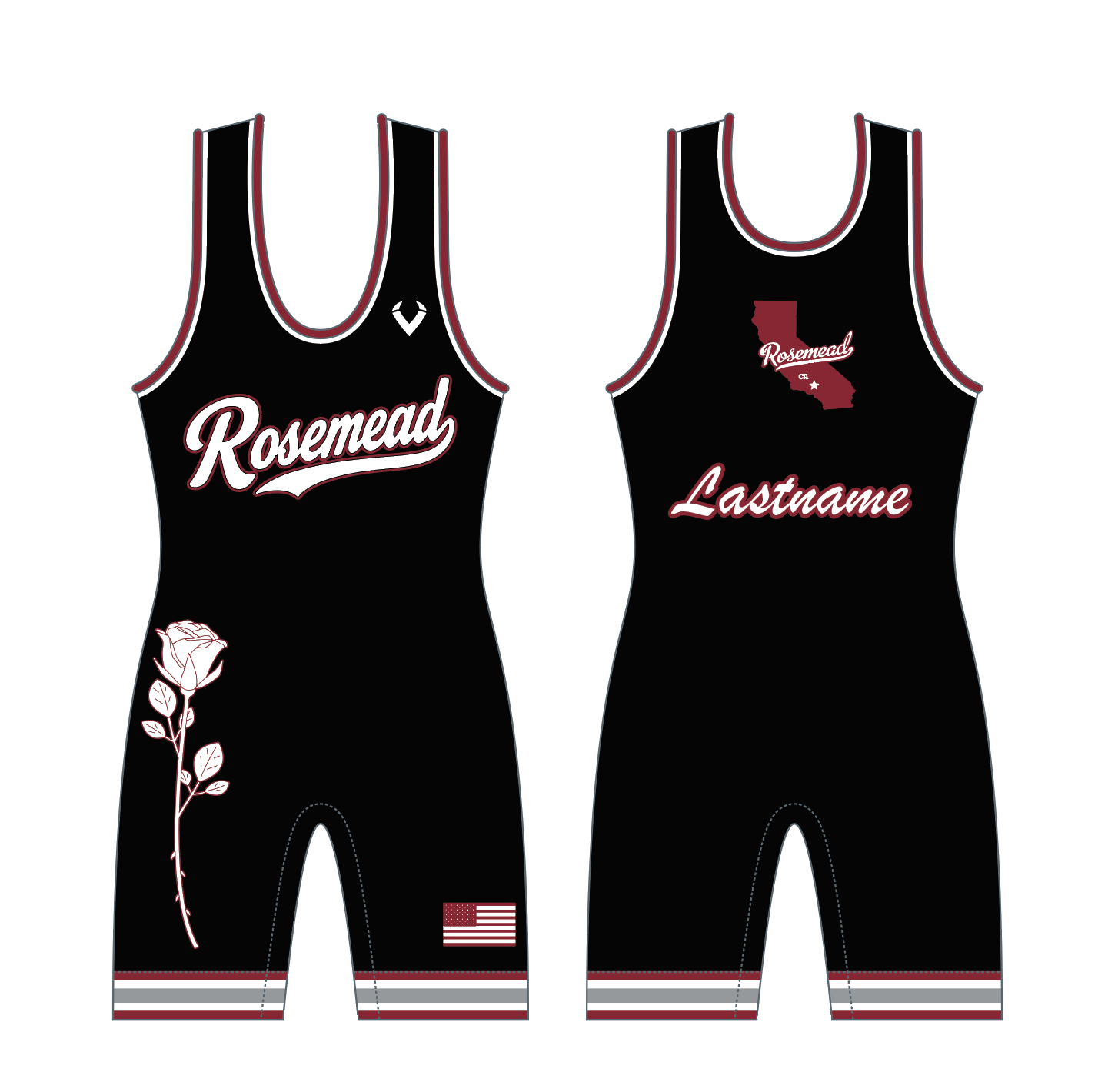 Rosemead - Mens Contender Singlet
