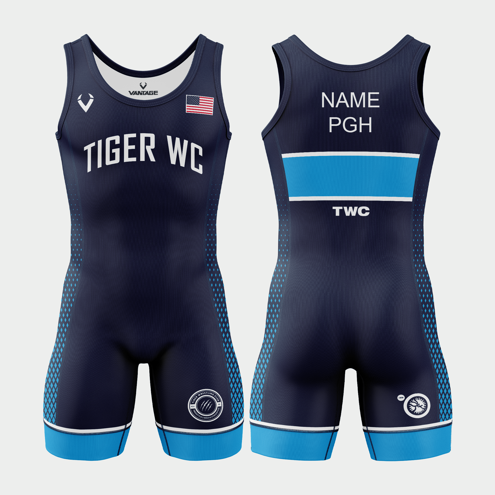 Tiger WC - Standard Singlet (Blue)