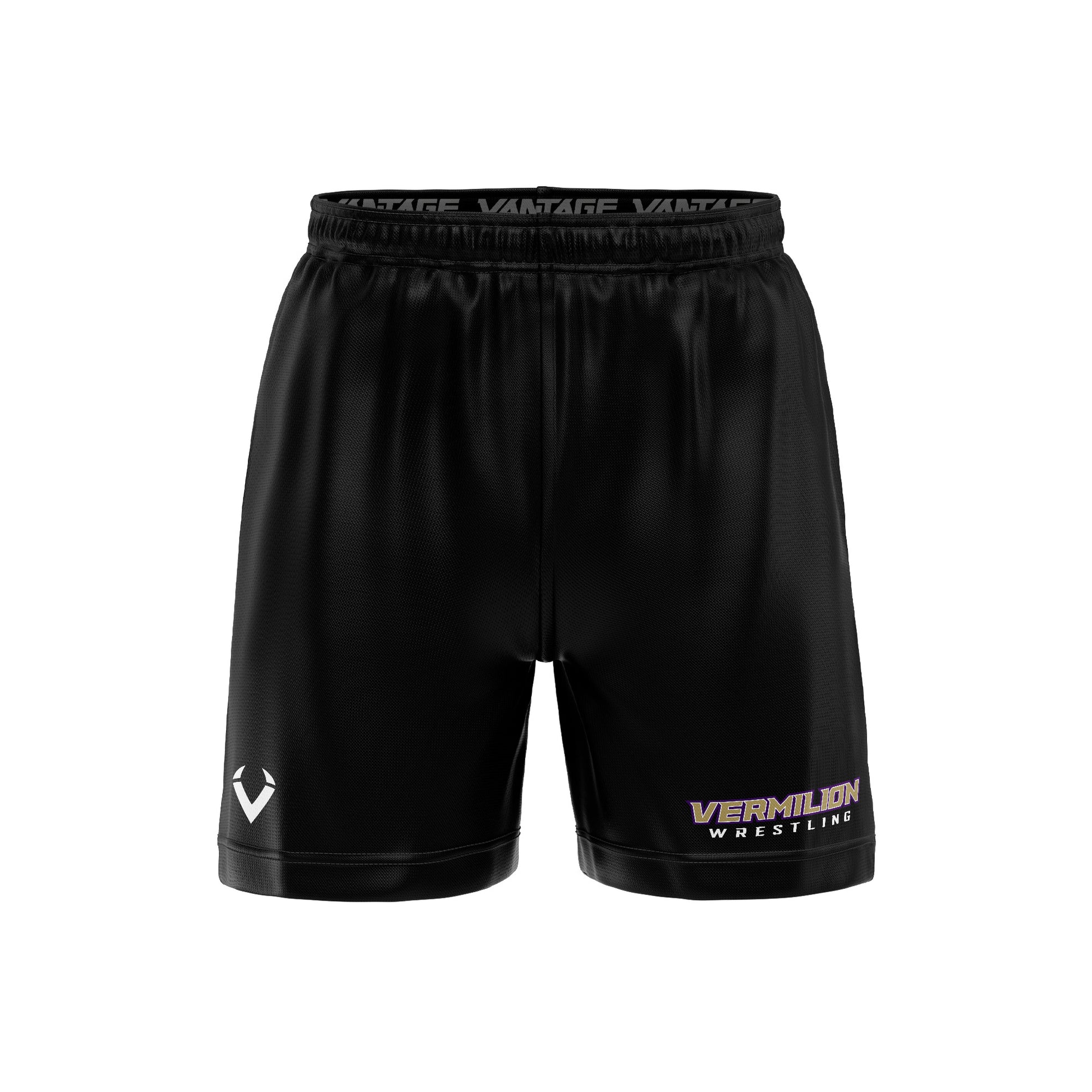 Vermilion - Mesh Workout Shorts