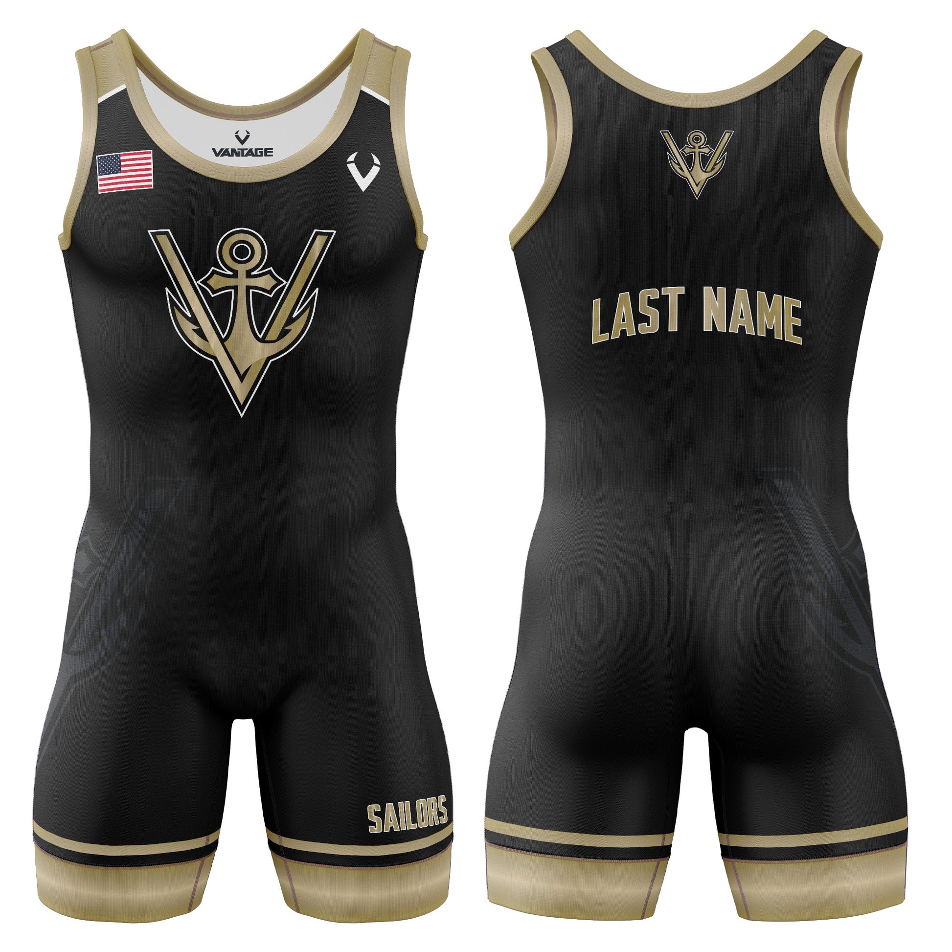 Vermilion - Contender Singlet (Design 1)