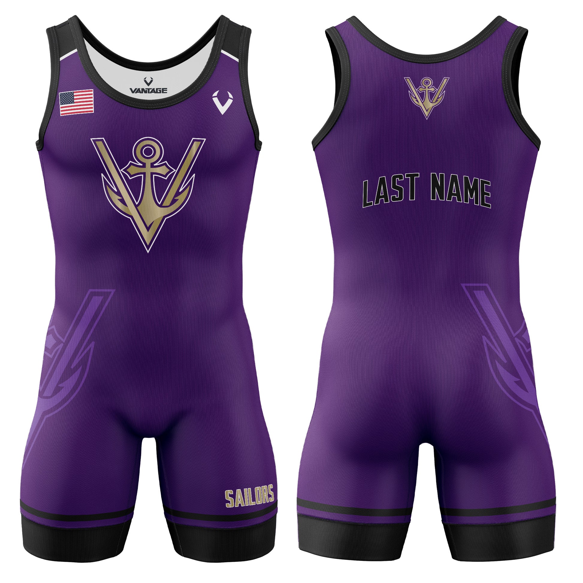 Vermilion - Contender Singlet (Design 2)