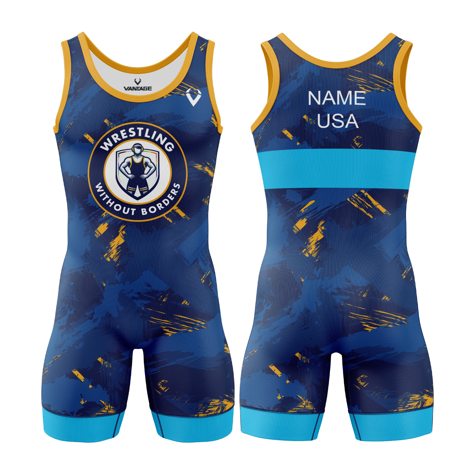 WWB - Contender Singlet (Blue)