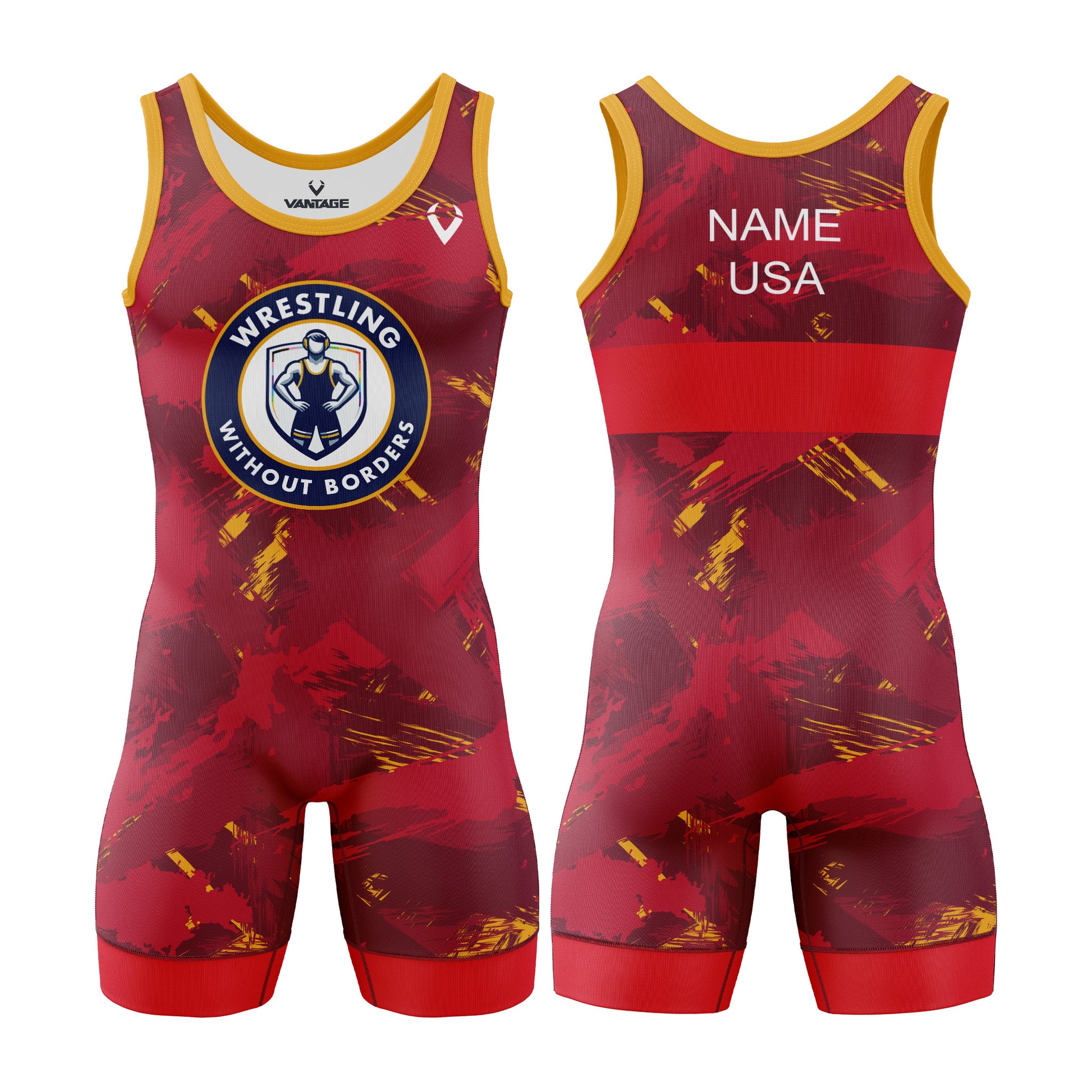 WWB - Contender Singlet (Red)