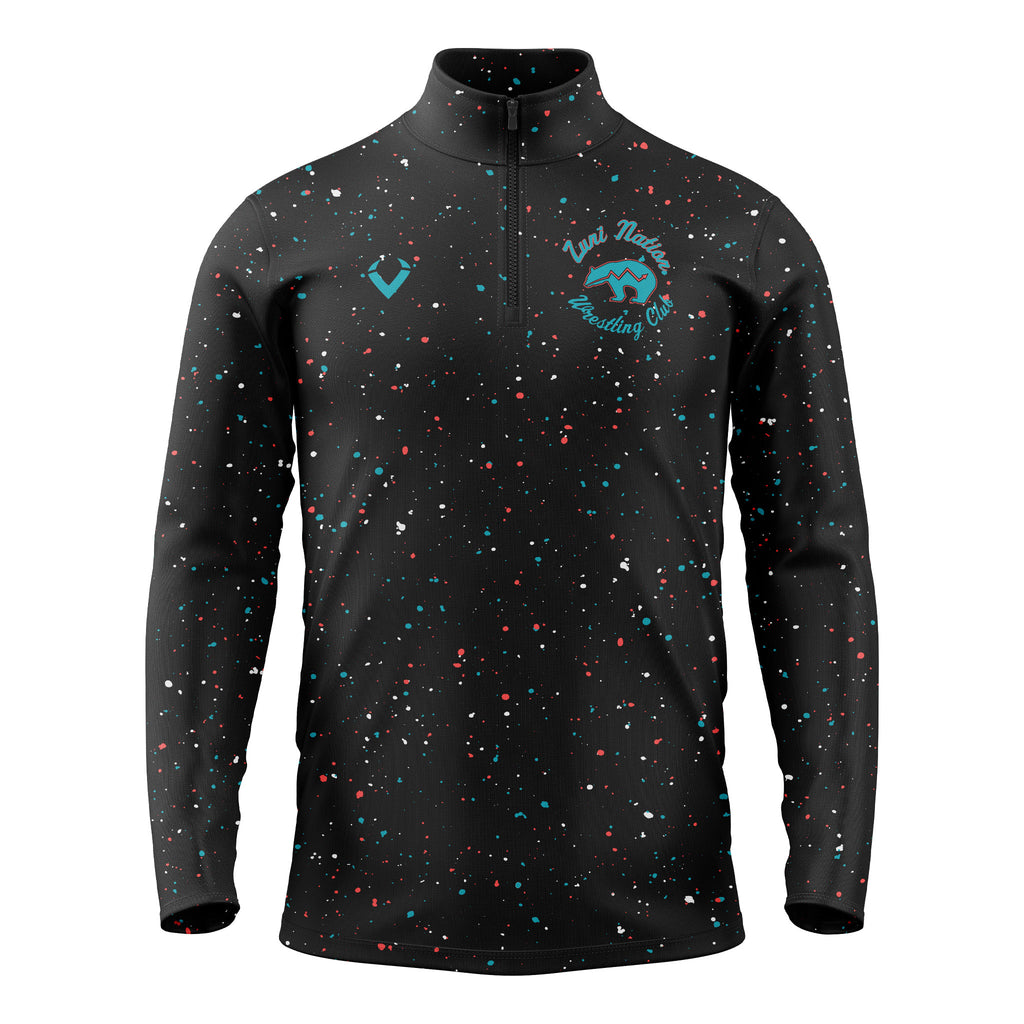 Zuni Nation - Contender 1/4 Zip Pullover (Black)