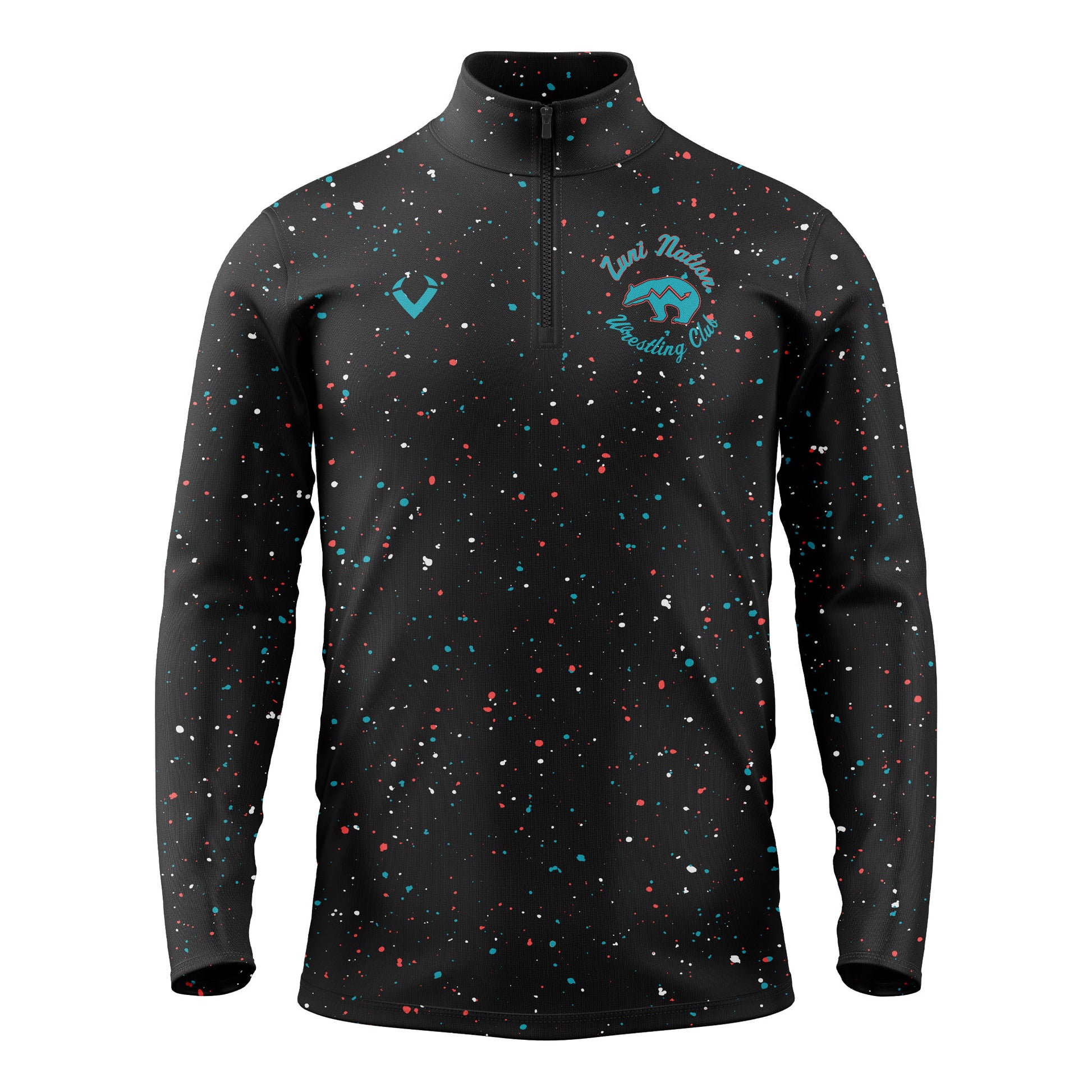 Zuni Nation - Contender 1/4 Zip Pullover (Black)