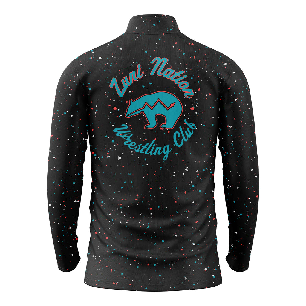 Zuni Nation - Contender 1/4 Zip Pullover (Black)