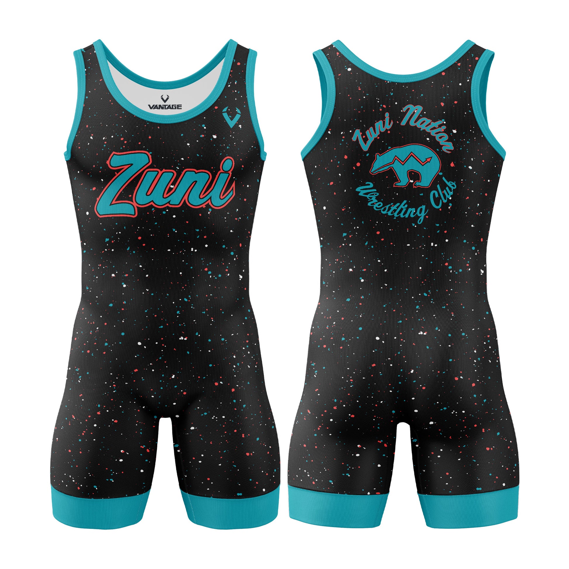 Zuni Nation - Contender Singlet (Black)