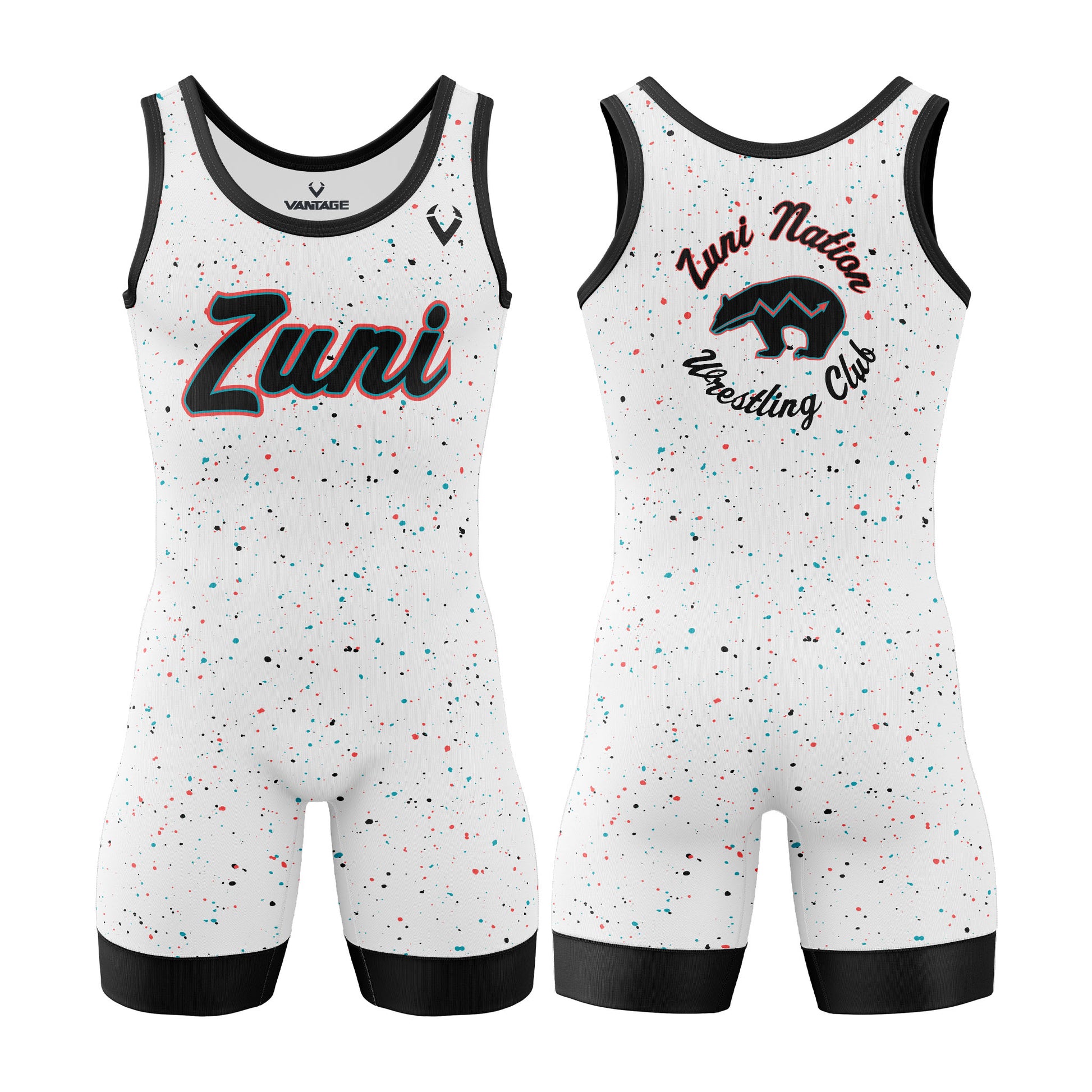 Zuni Nation - Contender Singlet (White)